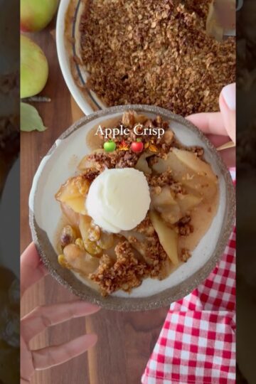 Apple Crisp Recipe 🍎