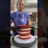 Red Velvet Cake Decorating #shorts #cakedecorating #cake