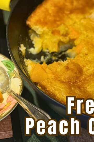 Fresh Peach Cobbler: A Rustic Skillet Peach Cobbler You’ll Crave All Summer-Steph’s Stove
