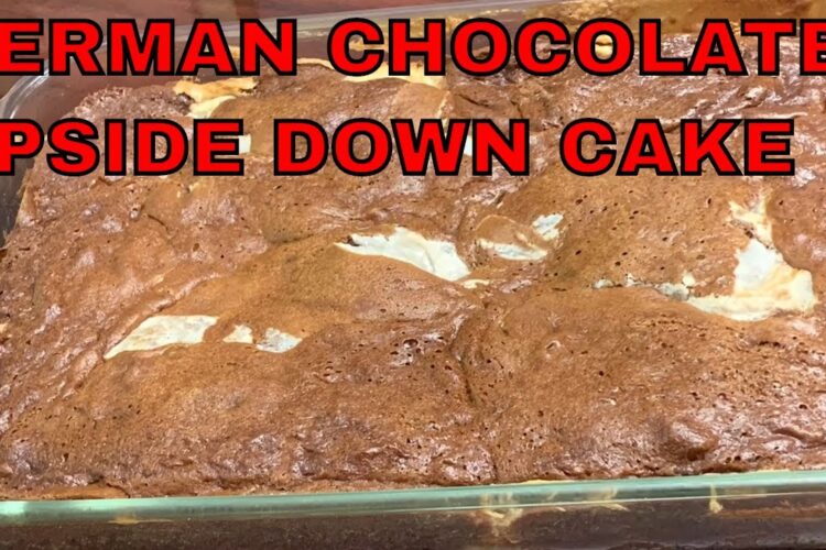 German Chocolate Upside Down Cake Recipe