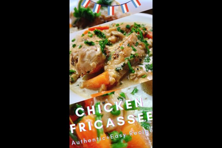 One easy French recipe everyone should know | authentic chicken Fricassee recipe #shorts