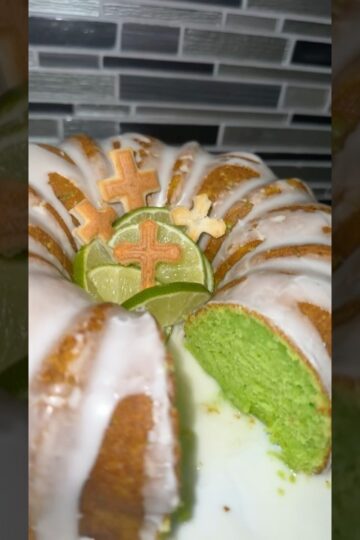 Easy Key Lime Cake Recipe #fyp #howtobake #keylime