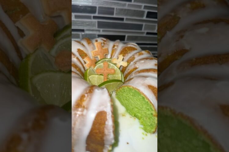 Easy Key Lime Cake Recipe #fyp #howtobake #keylime