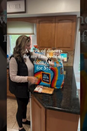 ✨BUDGET FRIENDLY✨ALDI Dinners for family of 6 #momlife #dinnerideas #aldi #familymeals #budgetmeals