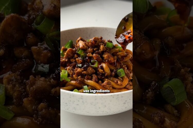 15 Minute Chilli Tofu Noodles | SO VEGAN #recipe #vegan #food #chinesefood