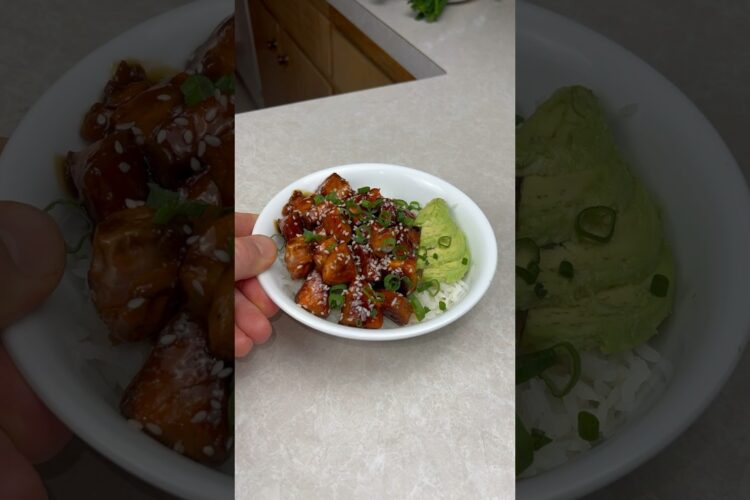 TERIYAKI SALMON BITES 🍣