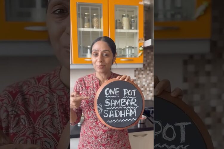 Easy to make, yummy One Pot Sambar Sadham 👍🏻😋.