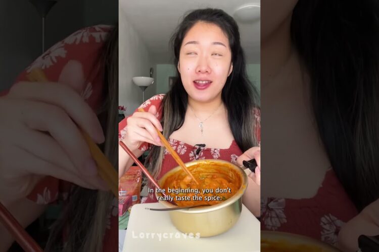 Trying BTS rice cakes