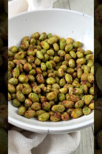 Easy high protein snack: Crispy Edamame (24G PROTEIN!!) 🫛🫛
