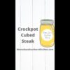 Crockpot Cubed Steak | YouTube Shorts | Easy dinner for your family