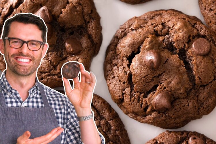 Super Easy Double Chocolate Chip Cookies Recipe