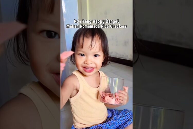 Homemade Rice Crackers Snack MPASI