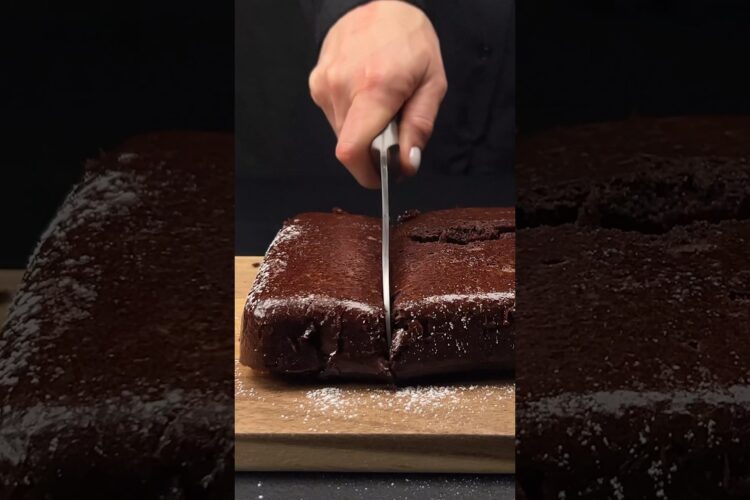 Brownies mit 3 Zutaten in 5 Minuten! Kein Mehl! Zuckerfrei! Kein Öl! #chocolate #dessert #banana