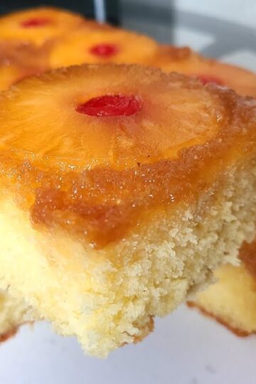 Pineapple Supreme Upside-Down Cake from scratch