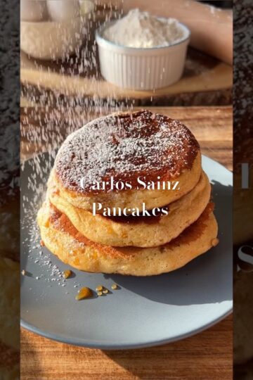 Trying out F1 driver’s pancake recipe?? #recipe