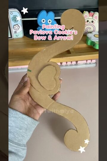 I Made Pavlova Cookie’s Bow & Arrow! 🍰🍓 #crk #cookierunkingdom #pavlovacookie #craftideas #diy