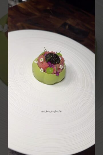 Tuna Tartare • Avocado Lime Panna Cotta • Premium Caviar ♥️ 🎣