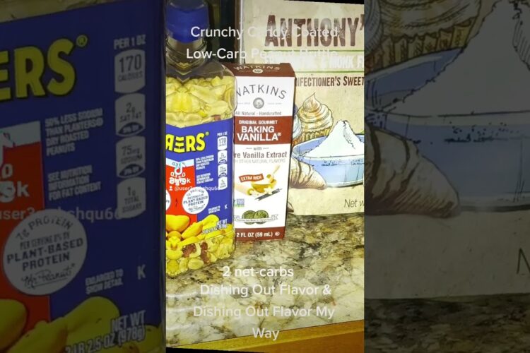 Low-carb Candy Coated Peanut Brittle 2 net carbs(recipe in the description )