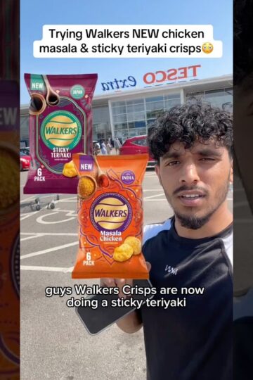 Trying Walkers NEW chicken masala & sticky teriyaki crisps😳 #walkerscrisps #fyp #foryou